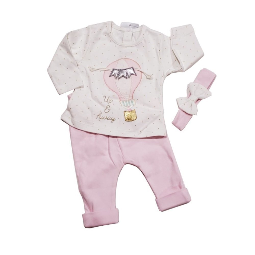 100% Cotton Idil baby girls set